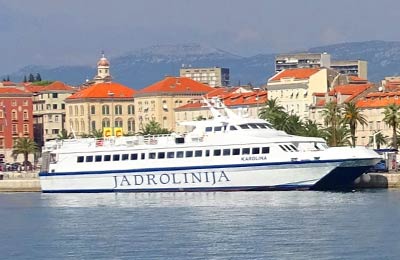 Jadrolinija Fähre in Split, Kroatien